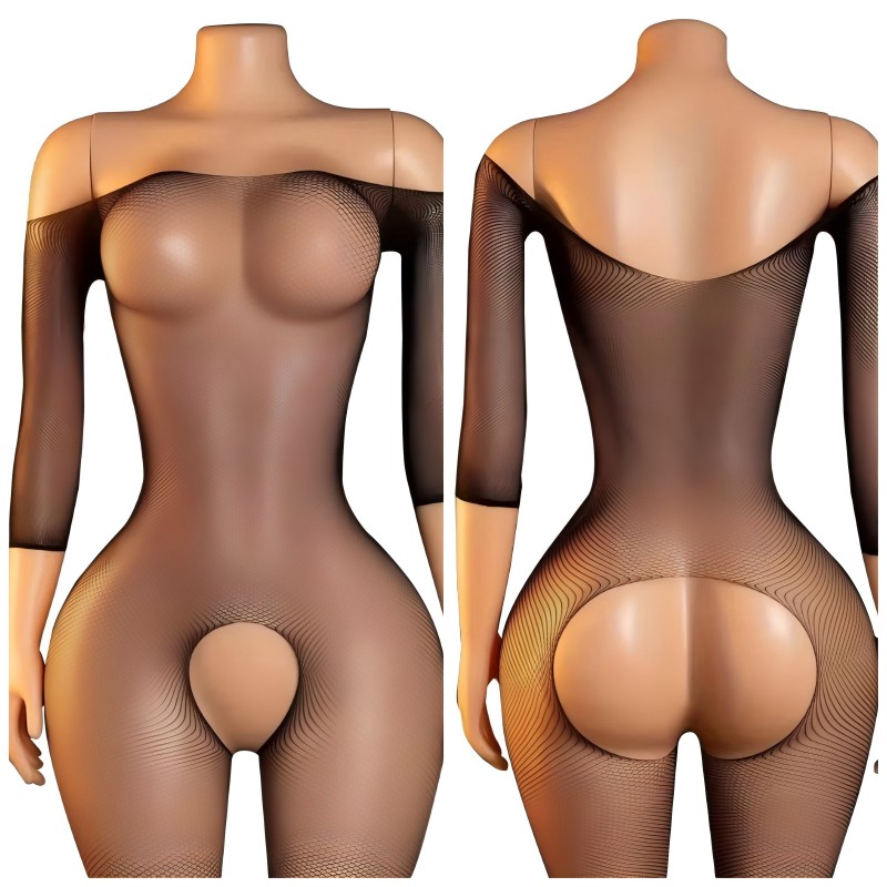 Fishnet Stocking Women - Medias sexys sin entrepierna para mujer,