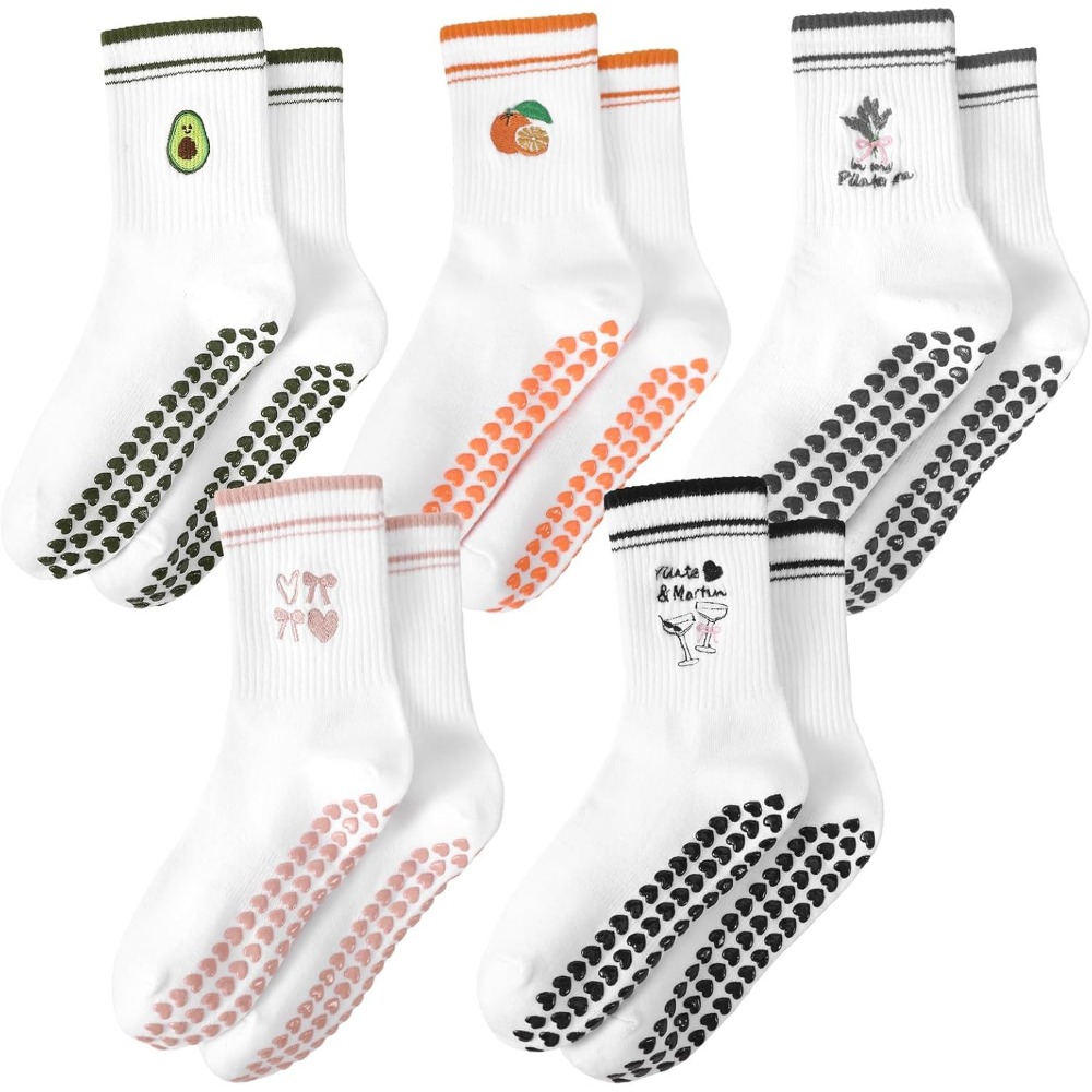 Grip Sock Yoga - Calcetines de Yoga con Volantes y