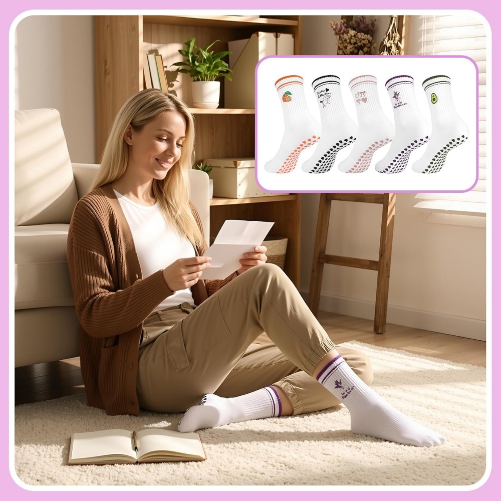 Calcetines de Yoga con Volante - Grip Sock Yoga reseña y precio
